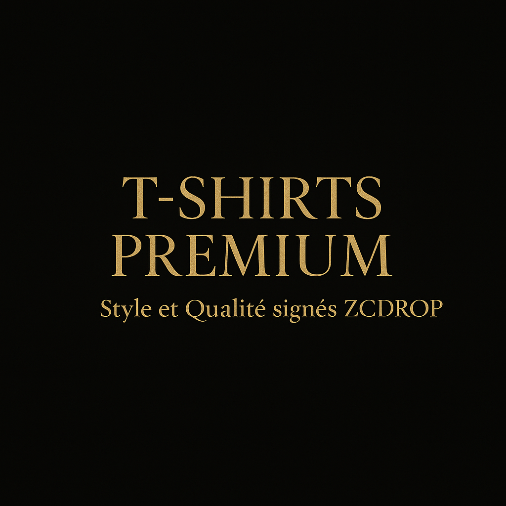 T-Shirts Premium : Style et Qualité Signés ZCDROP