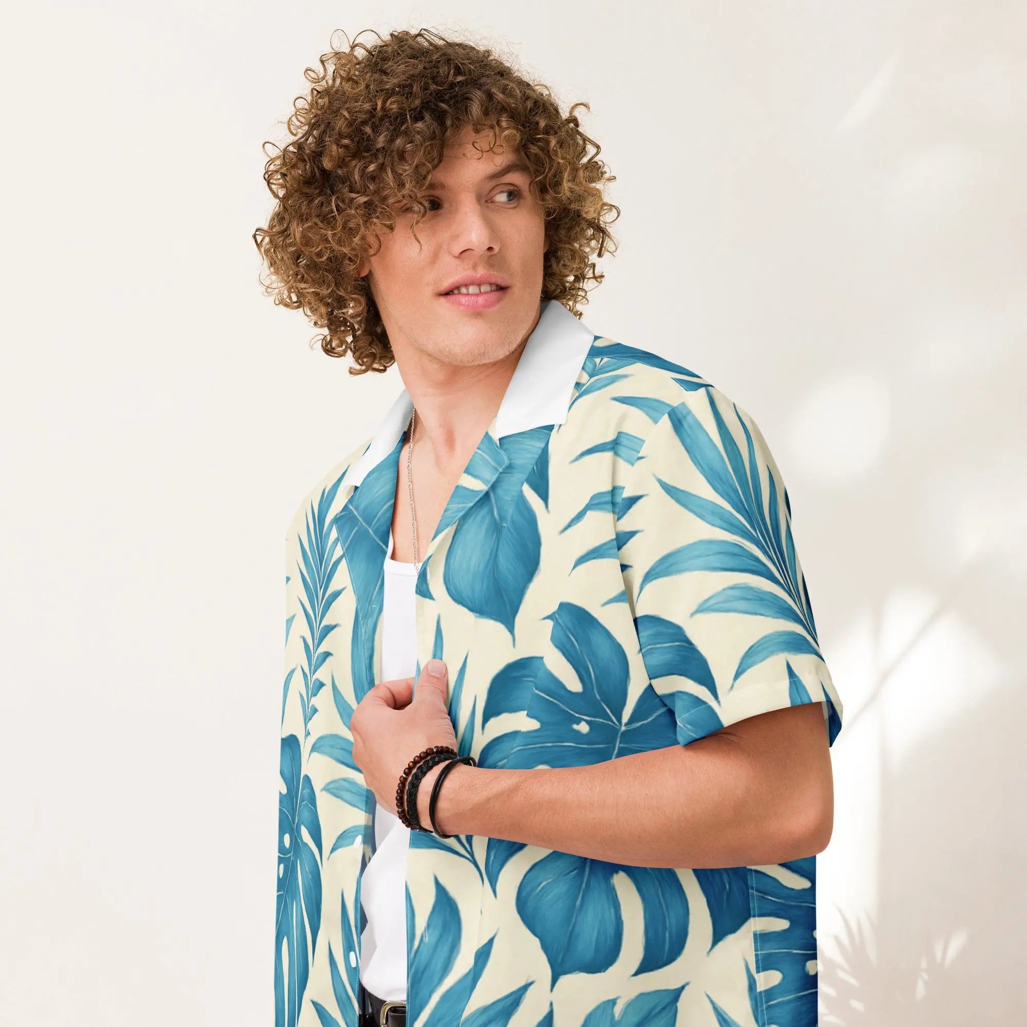 Chemise « Lost in the Tropics » – L'élégance estivale repensée unisexe zcdrop