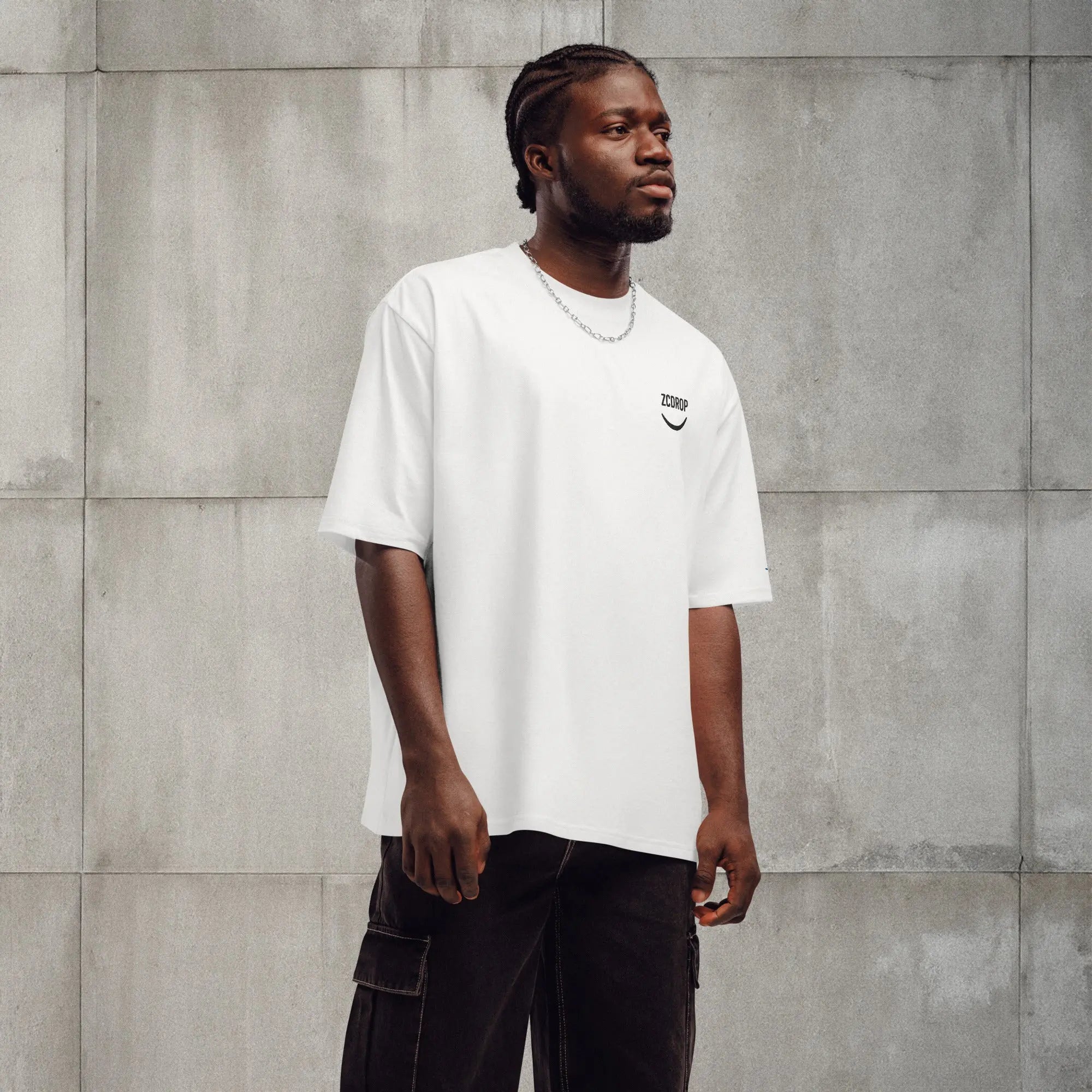 Le smile by ZCDROP t-shirt over size zcdrop