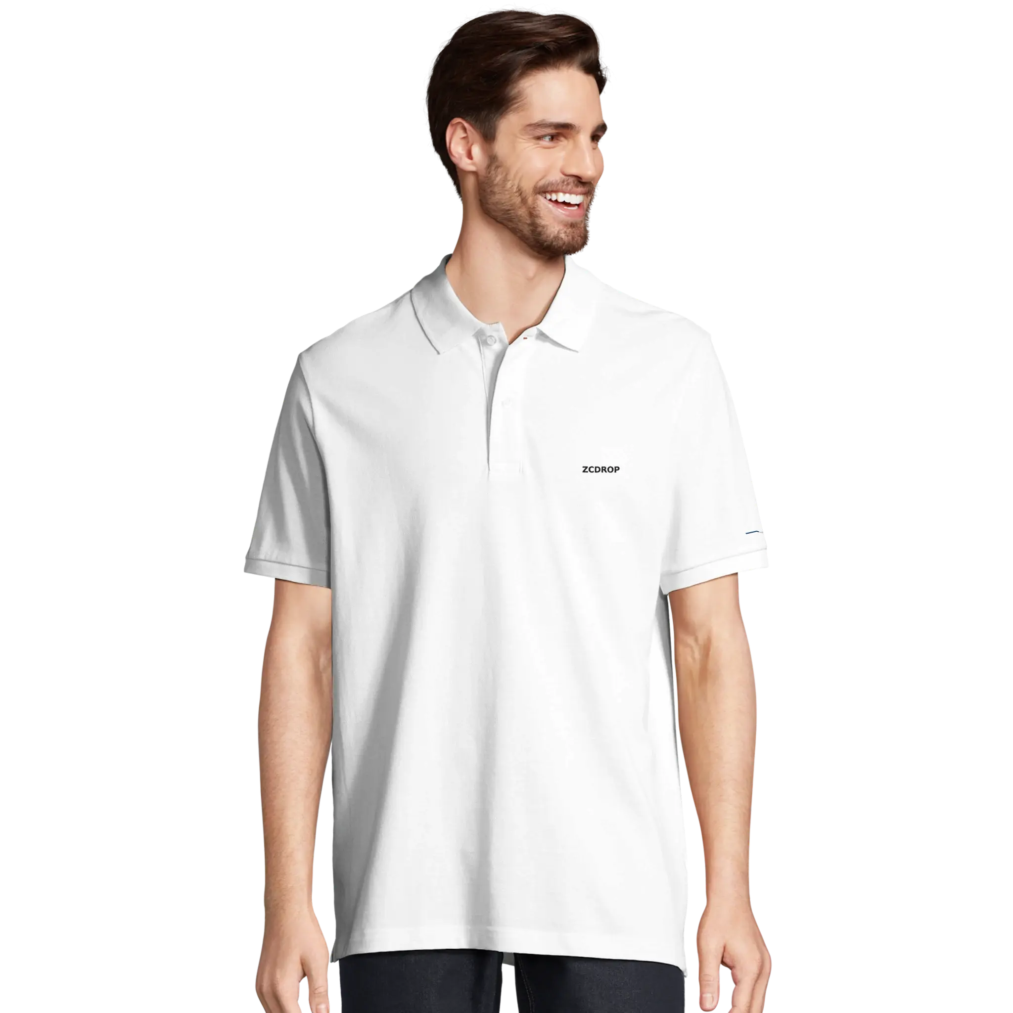 Polo Unisexe en Coton Bio – Coupe Confortable zcdrop