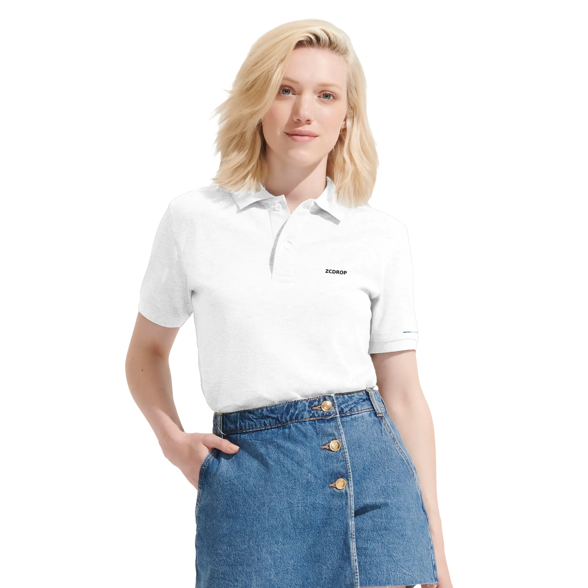 Polo Unisexe en Coton Bio – Coupe Confortable zcdrop