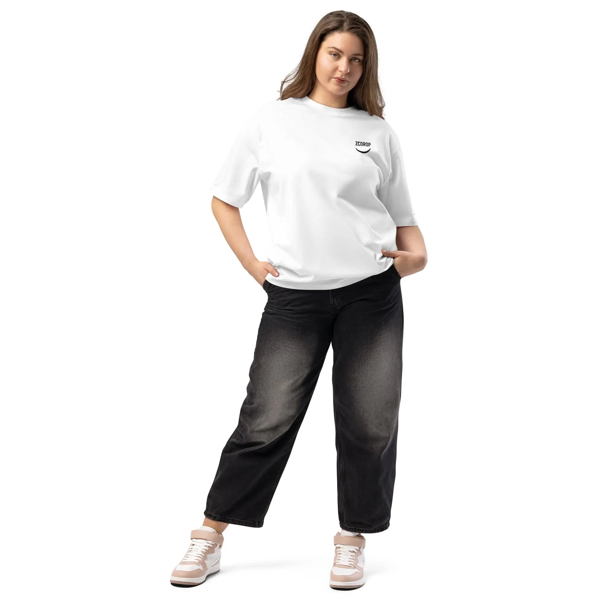 Le smile by ZCDROP t-shirt over size zcdrop