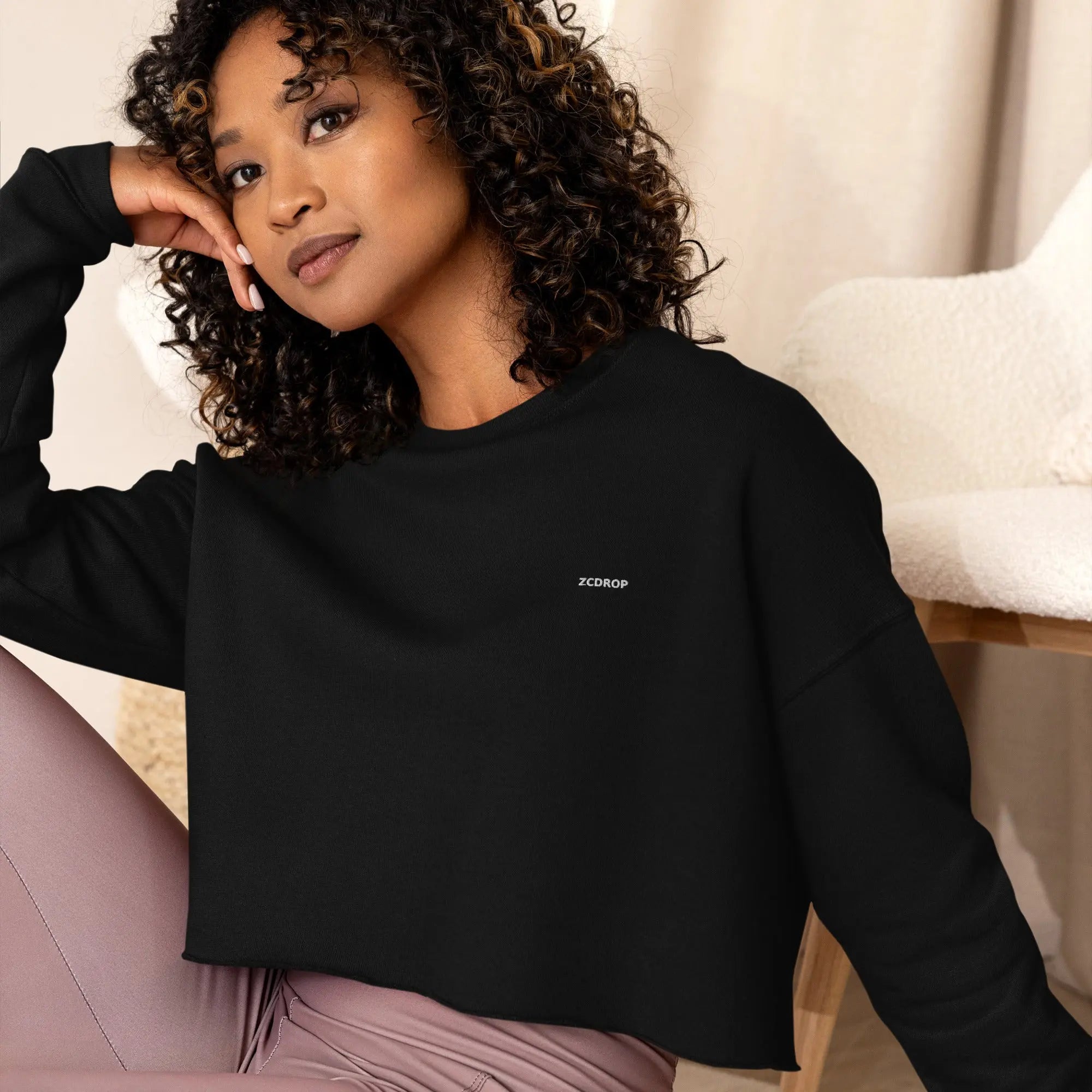 SWEAT CROP-TOP–TENDANCE & CONFORT ASSURÉ zcdrop