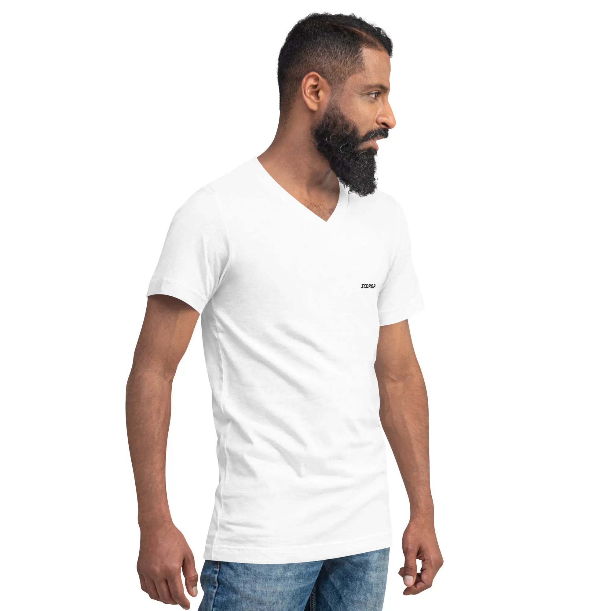 T-SHIRT UNISEXE COL V – L'ÉLÉGANCE INTEMPORELLE zcdrop