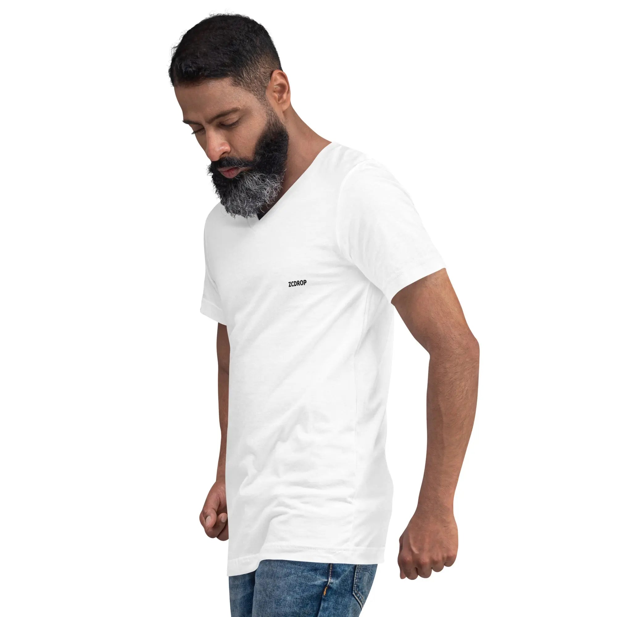 T-SHIRT UNISEXE COL V – L'ÉLÉGANCE INTEMPORELLE zcdrop
