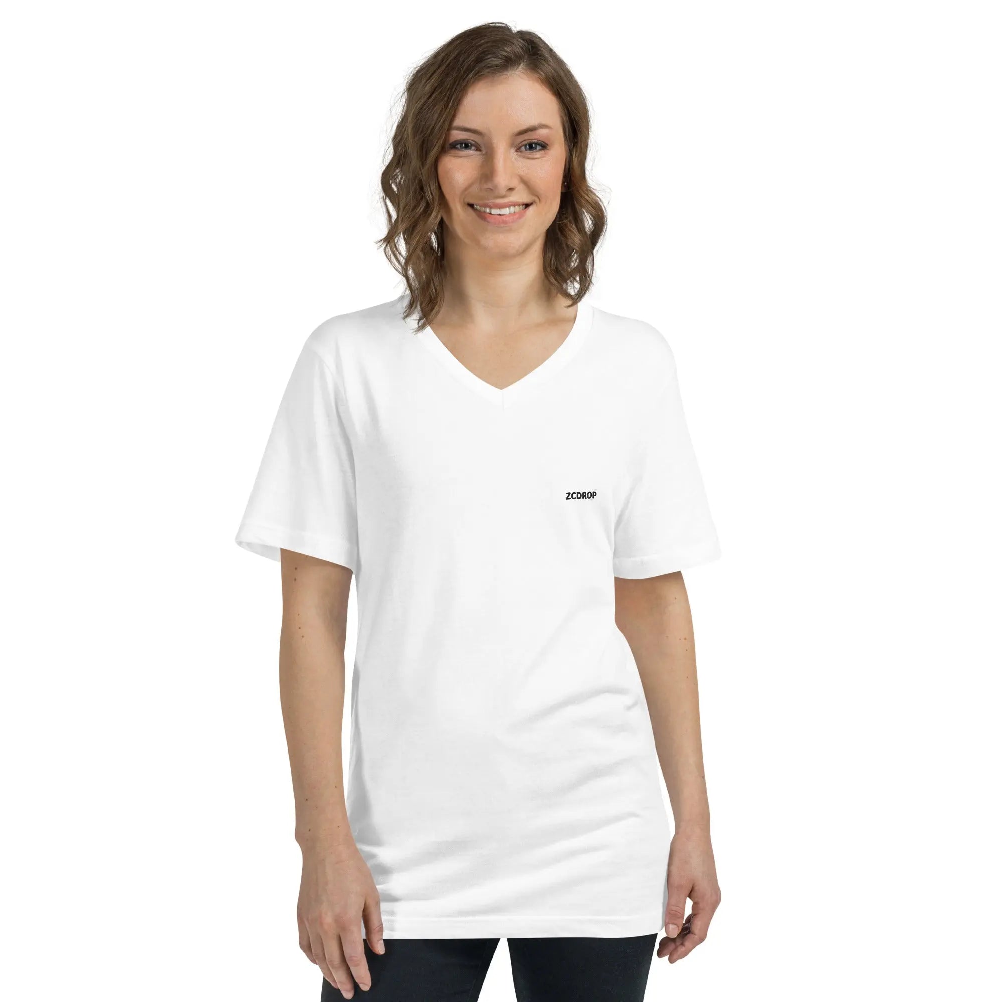 T-SHIRT UNISEXE COL V – L'ÉLÉGANCE INTEMPORELLE zcdrop