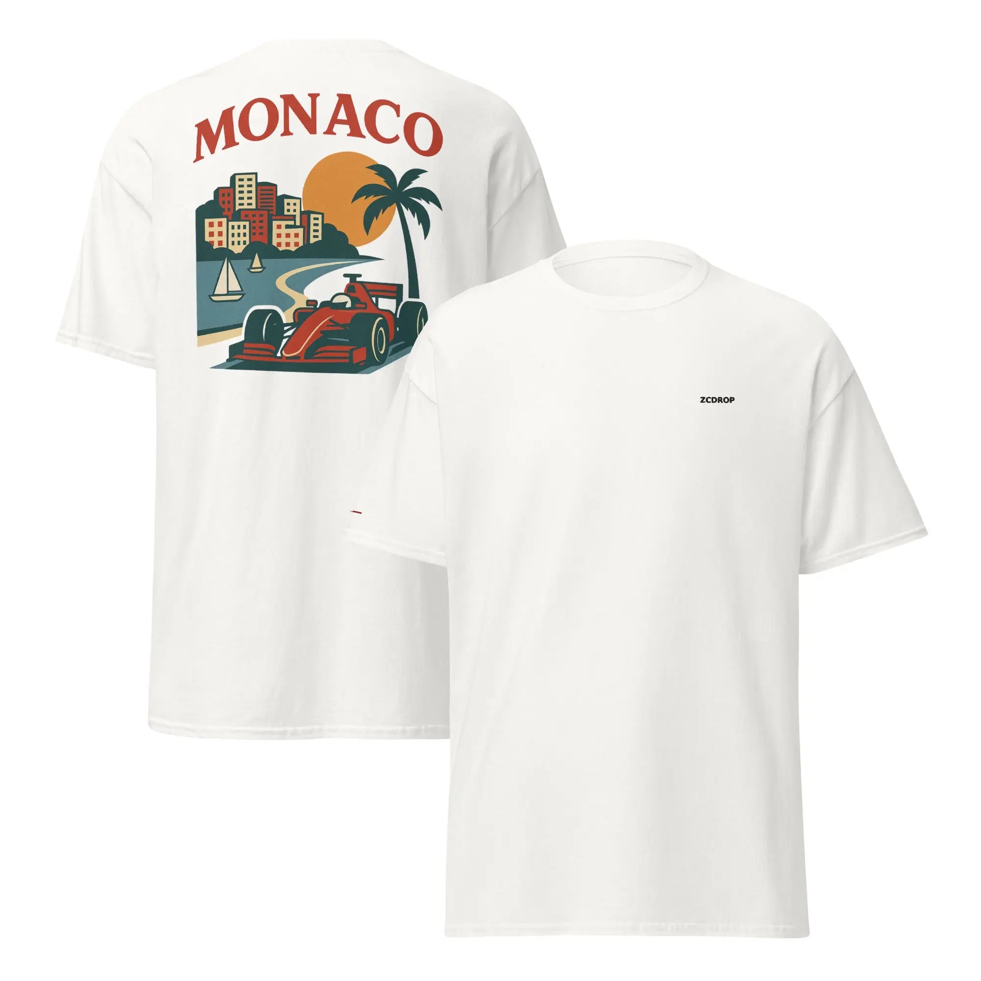 T-shirt Unisexe 'Monaco Vibes' – 100 % Coton zcdrop